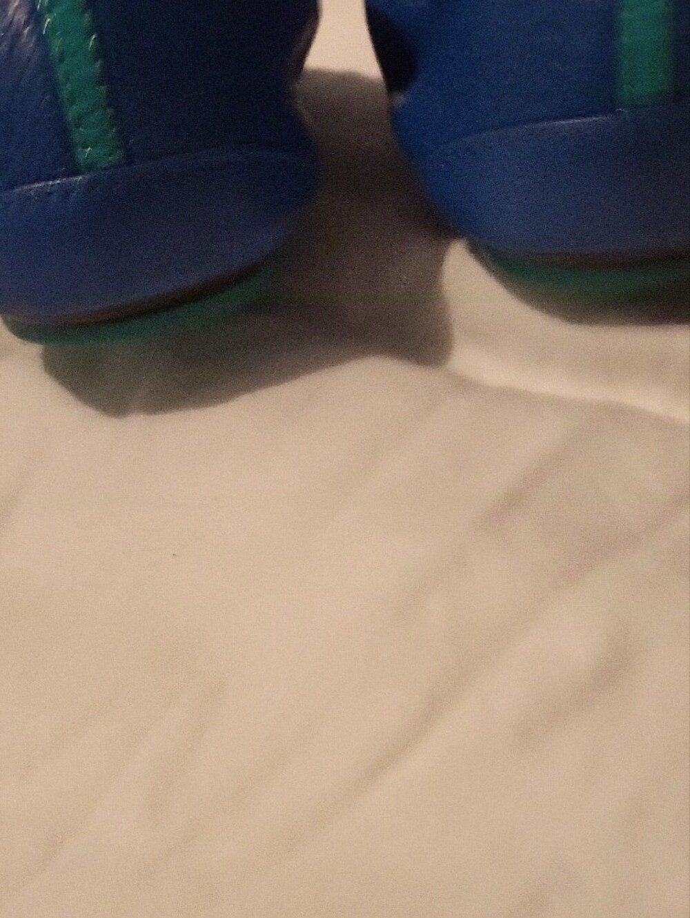 Tieks Cobalt Blue Leather Ballet Flat with Teal Sole Accent - Picture 5 of 9